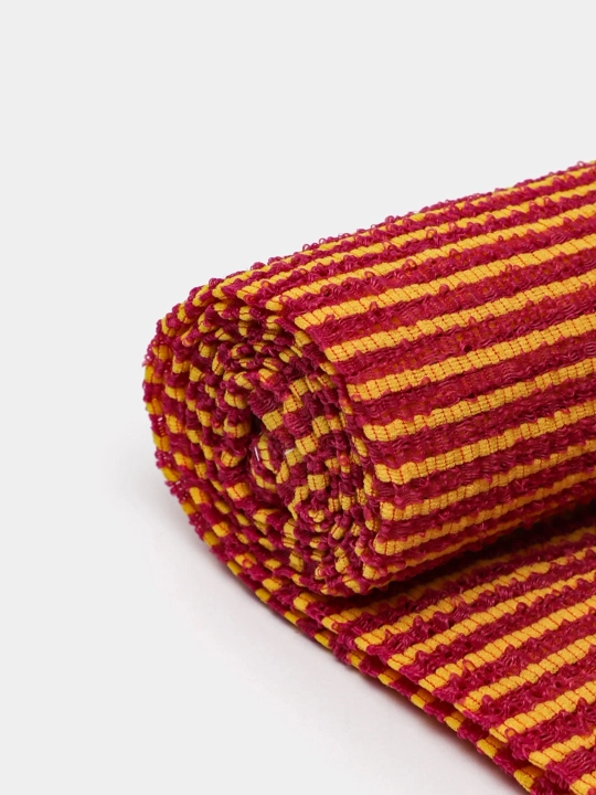 Koreys massaj mochalkasi badan uchun o'rtacha qattiqlik Shower Towel, Happy & Clean Day