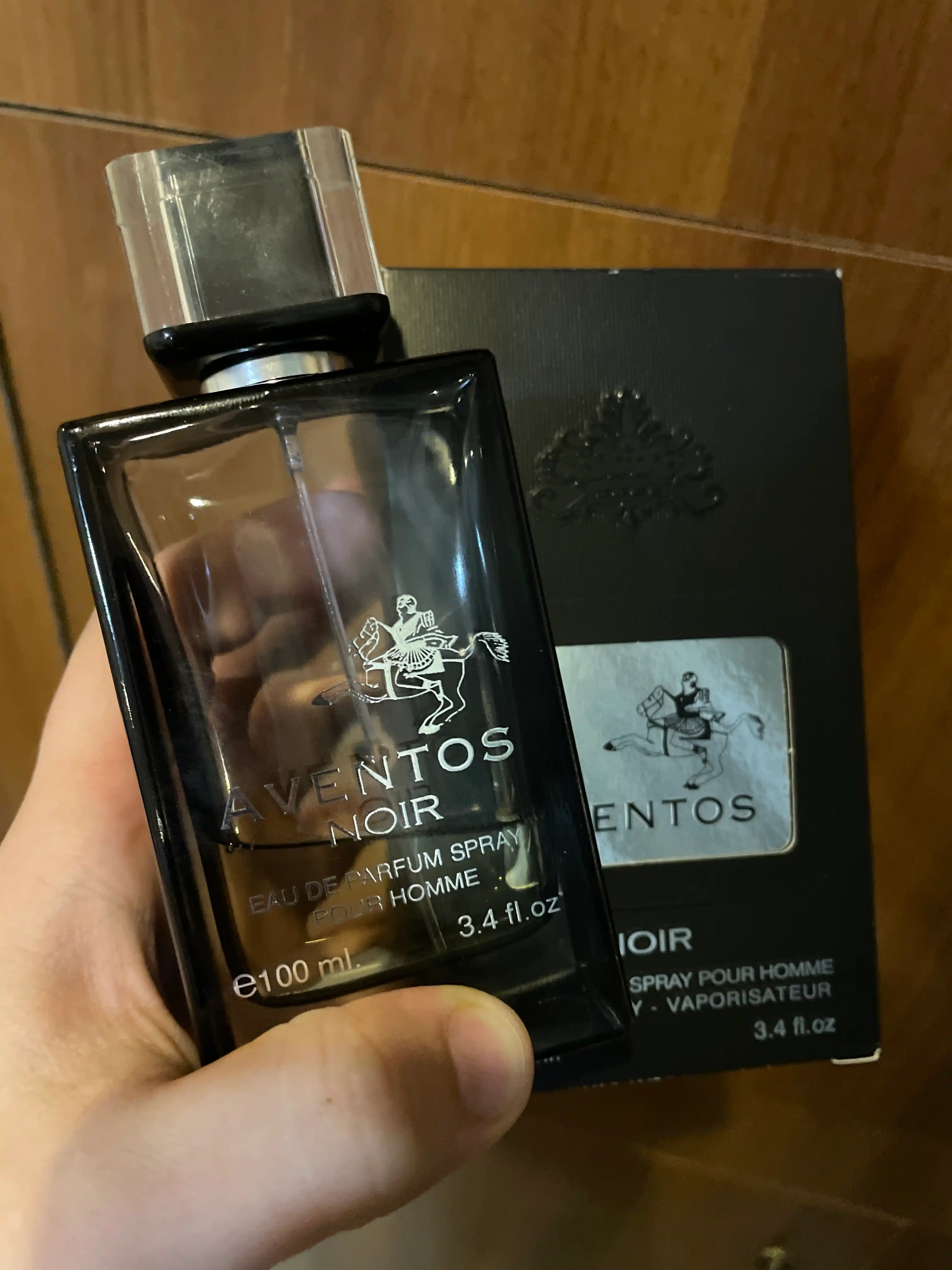 Erkaklar uchun parfyumlangan suv Aventos Noir By Fragrance World, 100 ml
