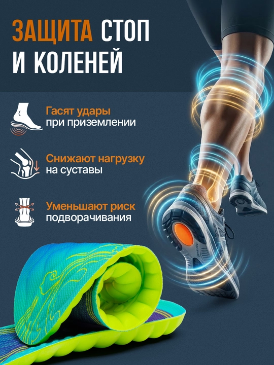 Стельки для обуви AIRSTEP стельки для спорта и интенсивной работы на ногах