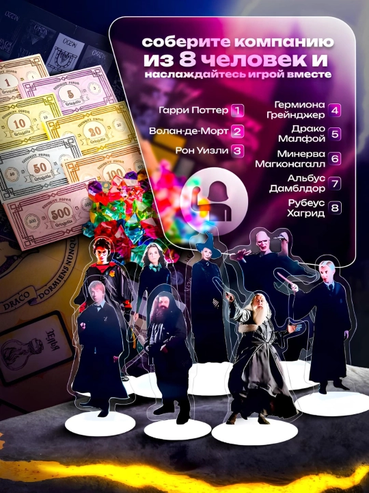 Garri Potter Monopoliyasi bolalar va kattalar uchun rivojlantiruvchi stol o‘yini