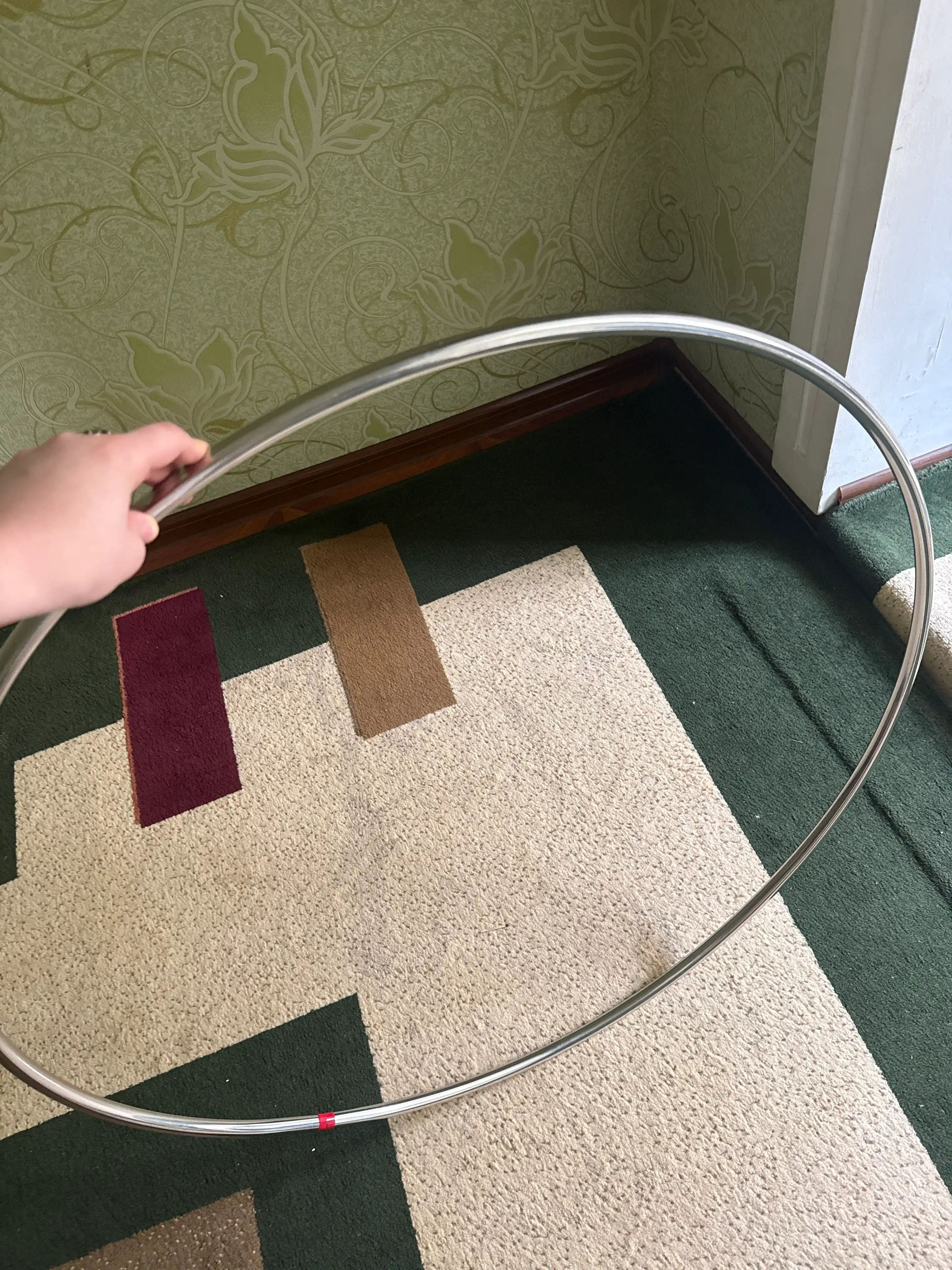 Обруч из никеля для похудения, наполненный песком, диаметр 1 м