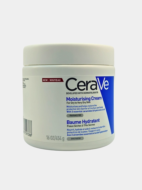 Yuz va tana uchun namlantiruvchi, tiklovchi, CeraVe Moisturizing Cream, 454 g