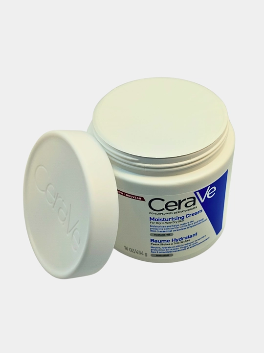 Yuz va tana uchun namlantiruvchi, tiklovchi, CeraVe Moisturizing Cream, 454 g