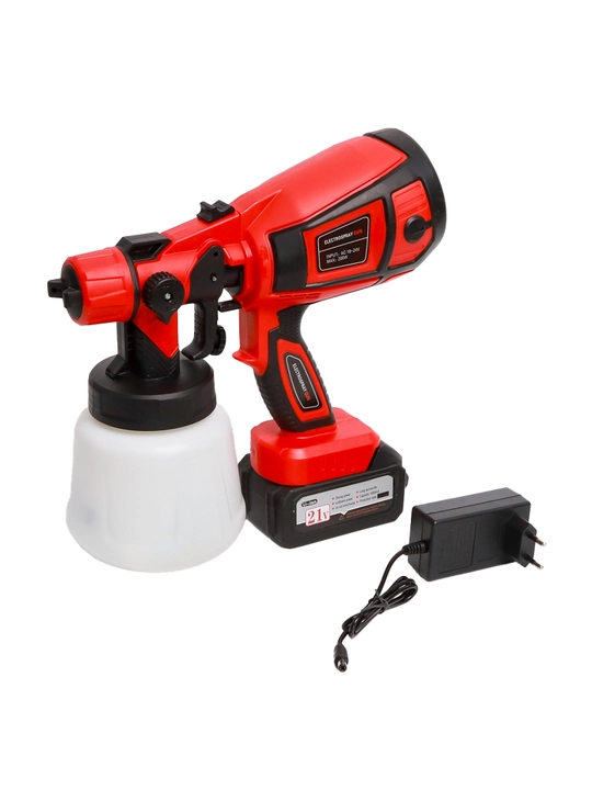 Akkumulyatorli bo‘yoq purkagich 21V 200W 4000mAh elektr kraskopult - 