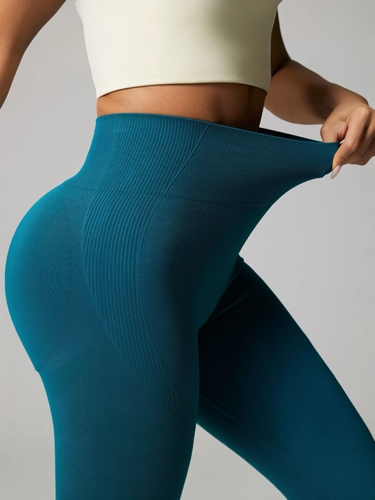 Ayollar uchun sport leggings (yuqori bel, elastik fitnes shim)
