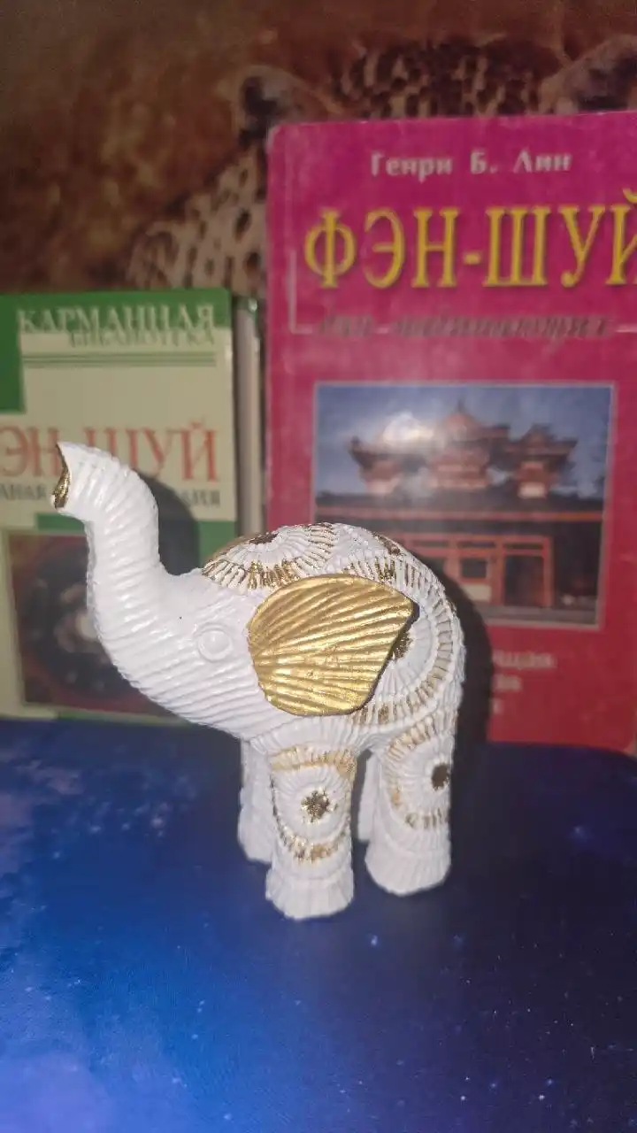 Ichki bezatish uchun kichik fillar, ikki xil rangda