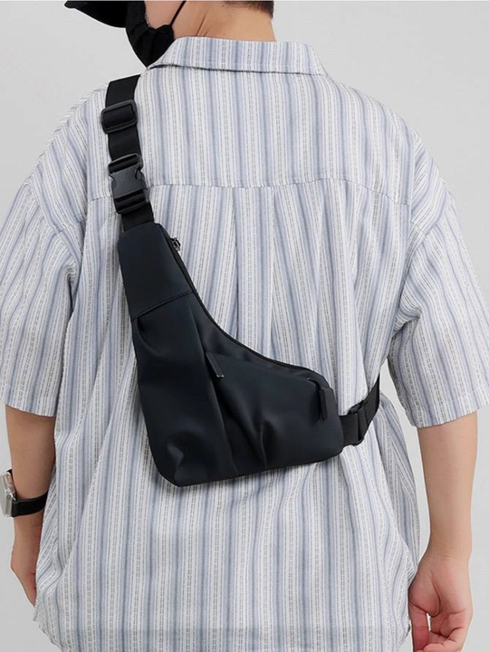 Мужская сумка через плечо sling bag водоотталкивающая повседневная