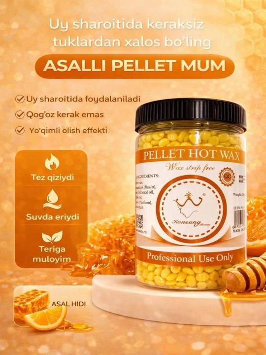 Granulalardagi depilatsiya mumi 200 g, 300 g, 500 g - 