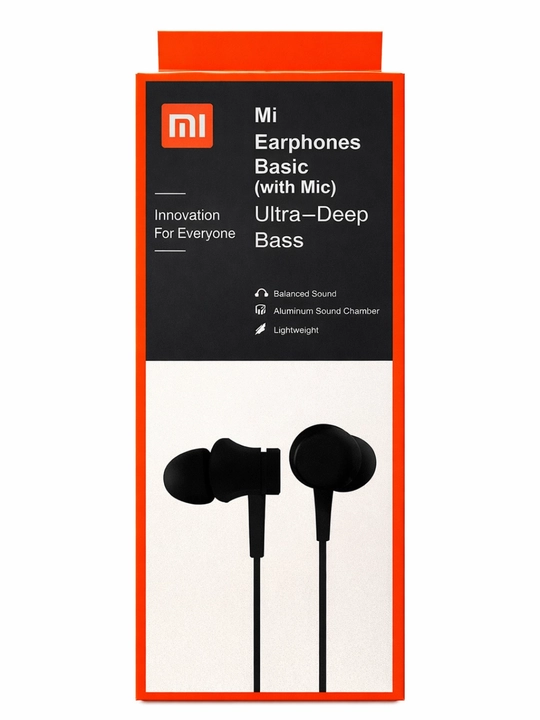 Наушники Xiaomi Mi Earphones Basic с микрофоном, проводные, глубокий бас
