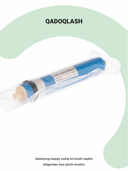 Teskari osmoz membranasi Geyser 1812-50 GPD, quvvati kuniga, 200 l gacha