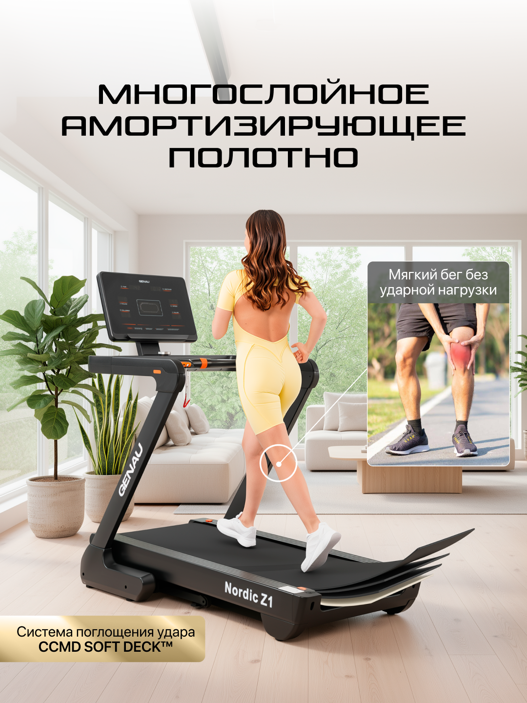 Электрическая беговая дорожка Genau Nordic Z1 *RT3-26A - 
