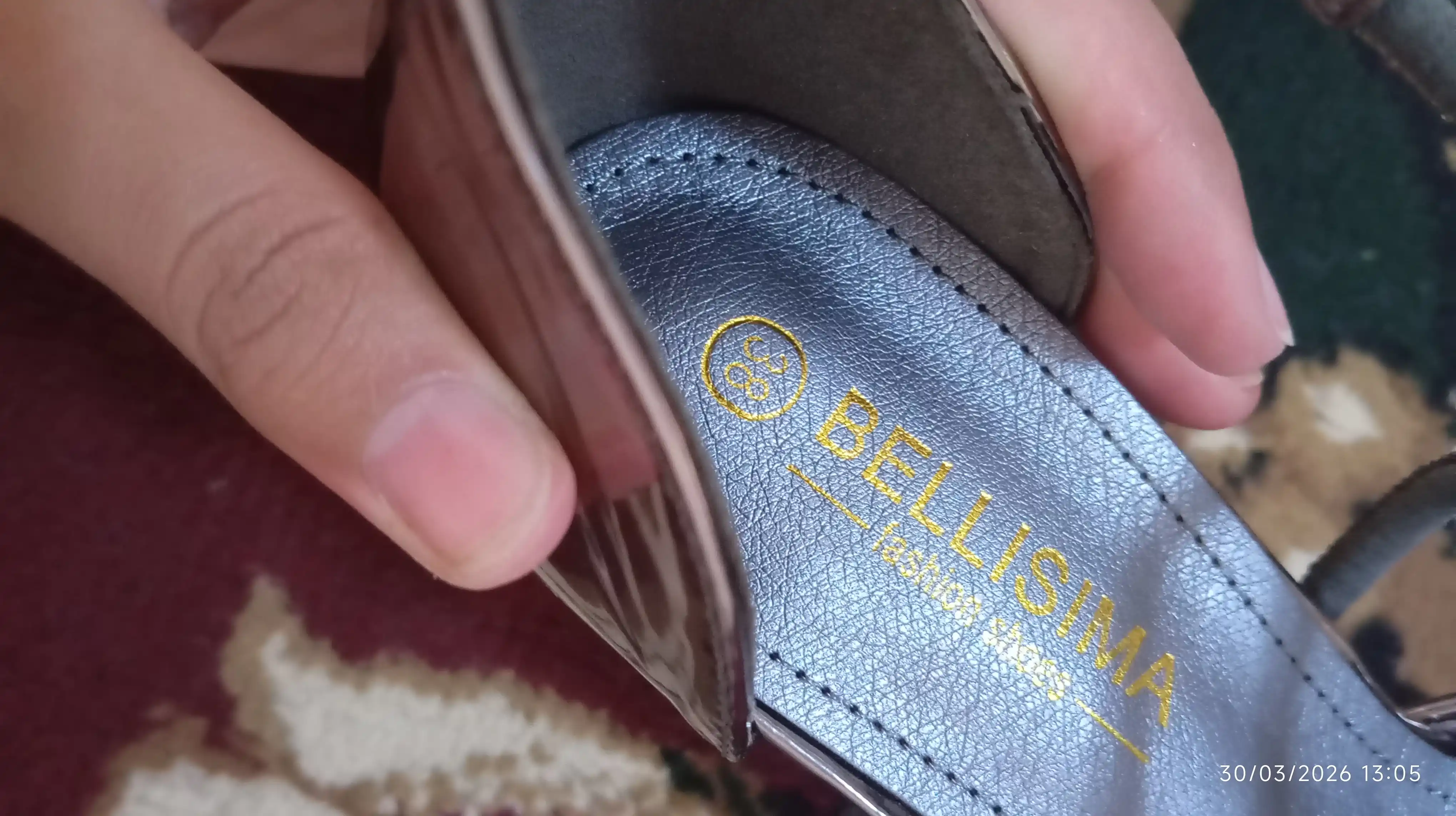 BELLISIMA 391-16A sun’iy charmli ayollar bosonojkasi, 5 sm poshna, 2 rang, 36–40