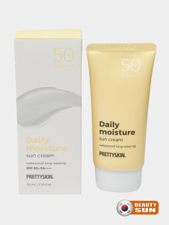 Yuz uchun namlovchi, quyoshdan himoyalovchi krem, Pretty Skin, SPF50+ PA++++ 4 xil, 70 ml
