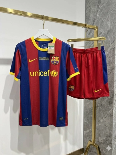 Ретро формы Real Madrid и Barcelona, качественные, размеры M–XXL — SCATO-RETROBARCAREAL-АЛЫЙ-XL