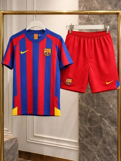 Ретро формы Real Madrid и Barcelona, качественные, размеры M–XXL — SCATO-RETROBARCAREAL-КРАСН-XXL