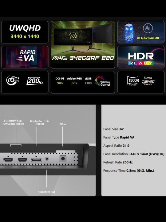 O`yin Monitor MSI PRO 32",24",27",320Hz,180Hz, IPS,1 MS, 1920 x 1080, FHD, 1 Yil Kafolat