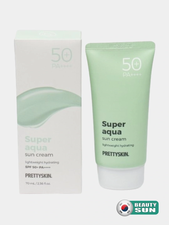 Yuz uchun namlovchi, quyoshdan himoyalovchi krem, Pretty Skin, SPF50+ PA++++ 4 xil, 70 ml