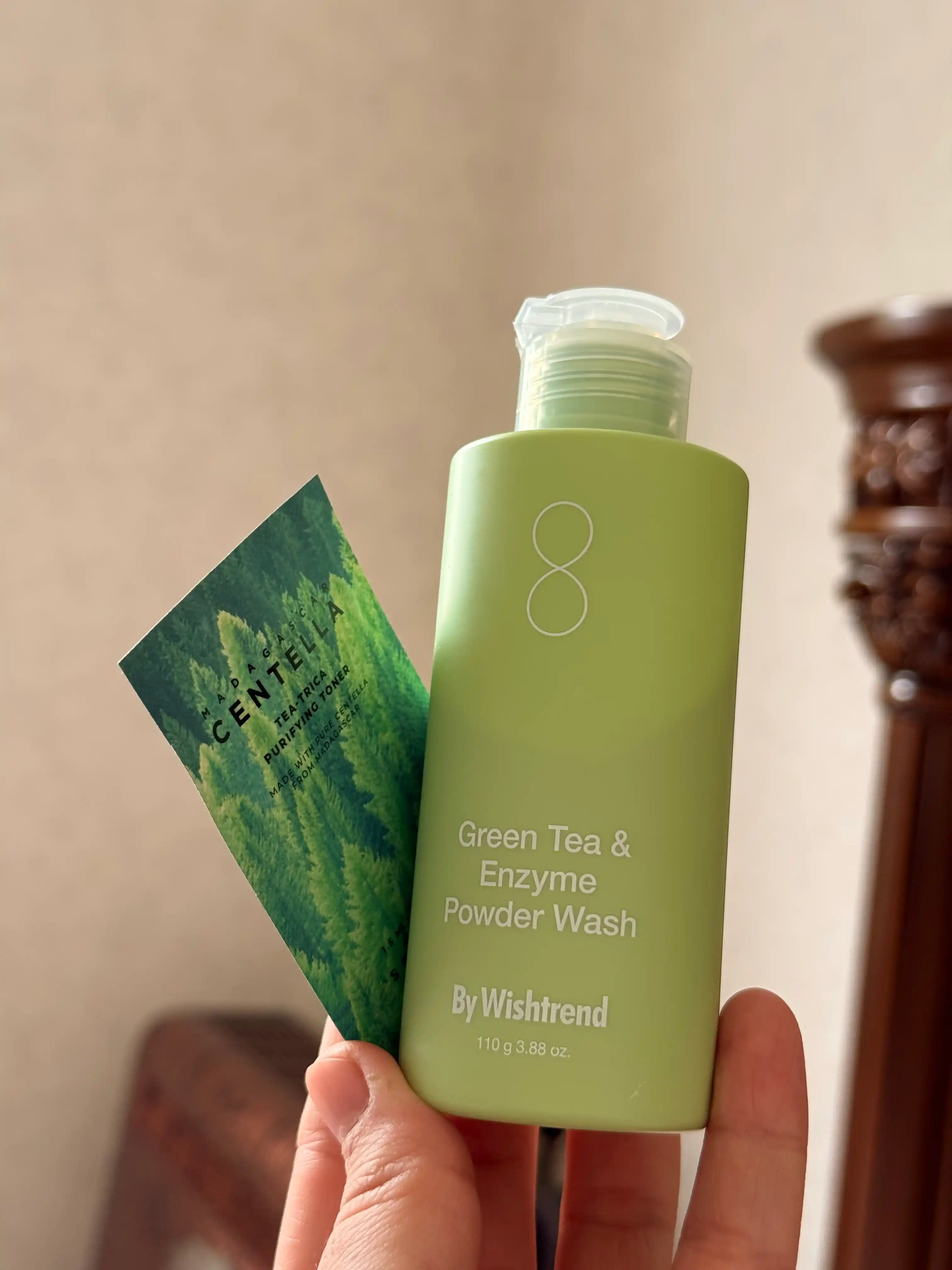 Yuz tozalash uchun va qora nuqtalarga enzim ferment kukuni By Wishtrend, 110 ml