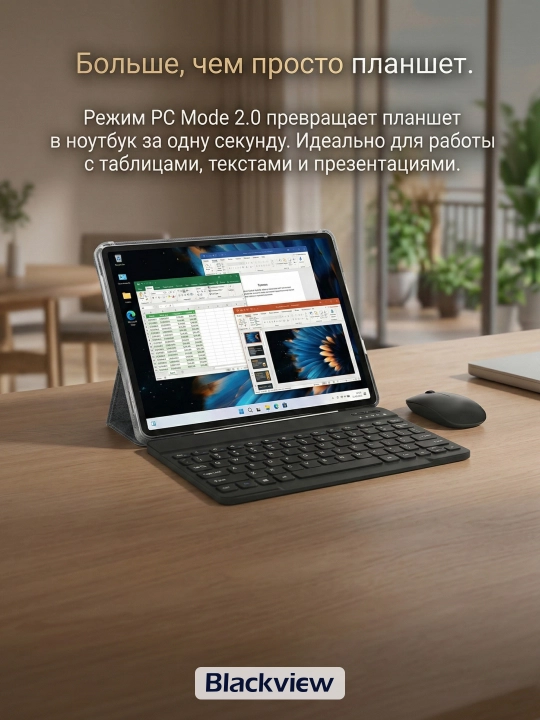 Планшет Blackview Zeno 10 8/256GB 10.95" 90Hz 5G, Shadow Black + часы Blackview X5