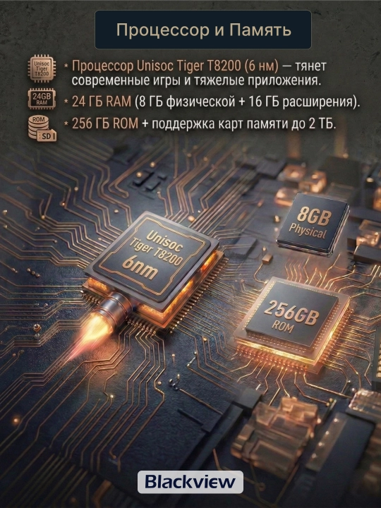 Планшет Blackview Zeno 10 8/256GB 10.95" 90Hz 5G, Shadow Black + часы Blackview X5