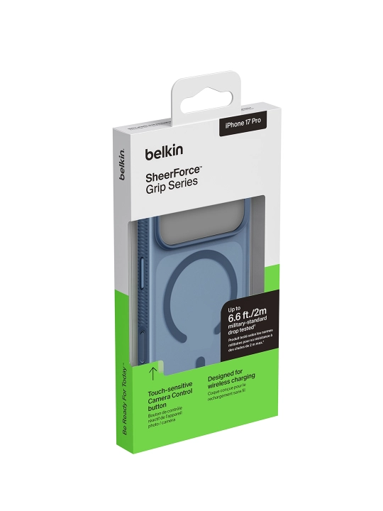 Чехол Belkin SheerForce Grip для iPhone 17 Pro,17ProMax, противоскользящий, полупрозрачный