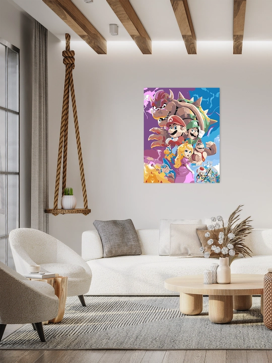 Raqamlar bo'yicha rasm chizish ARTERY "Multfilmlar", 40×50 sm, xolstga bo'yaladigan rasm