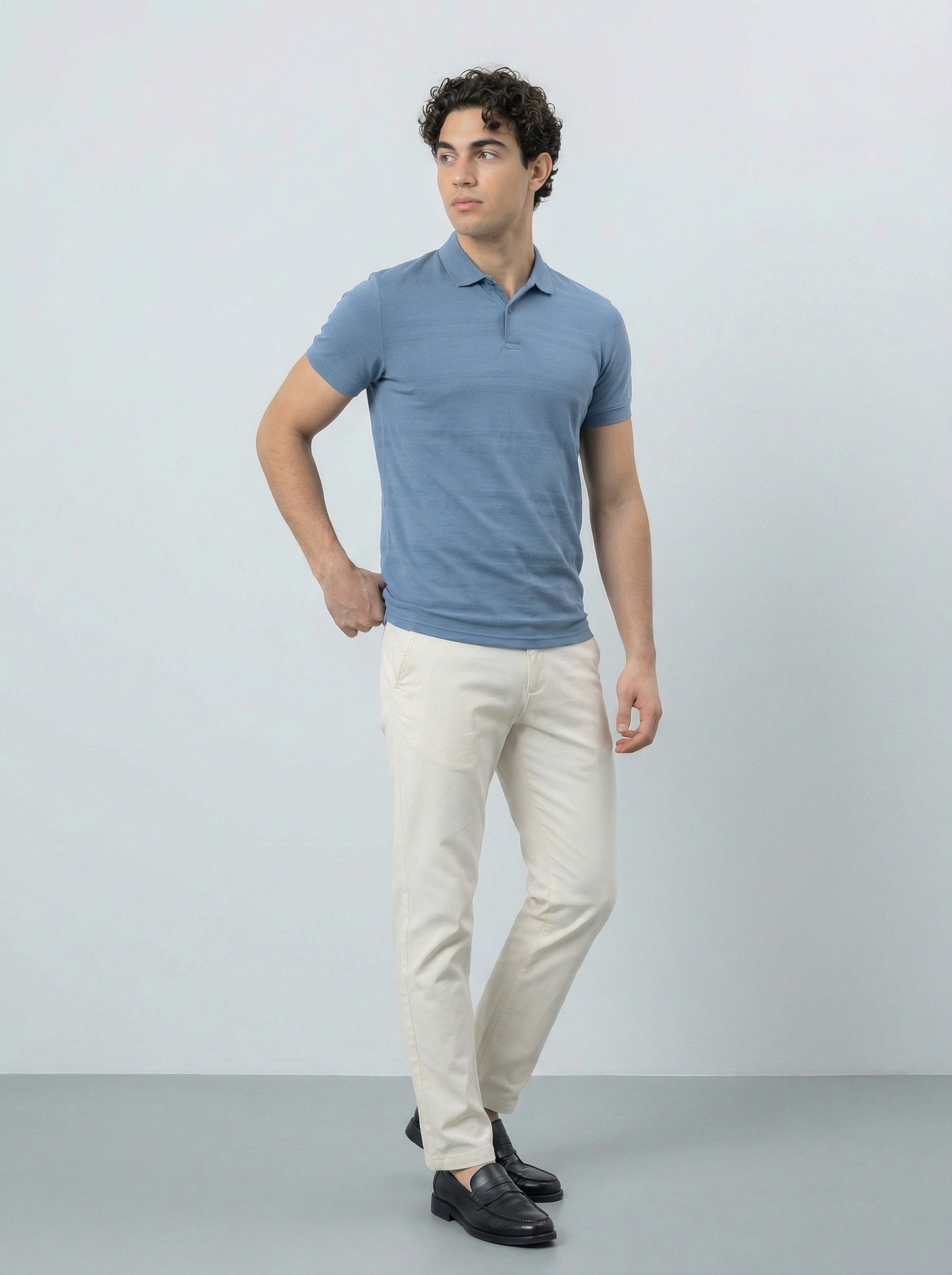TERRA PRO Erkaklar polosi, finka, 100% paxta, SS23CA2N-17-12705
