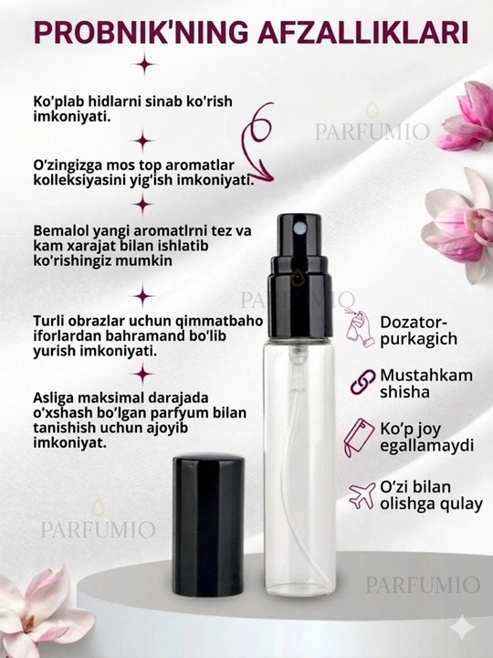 Ayollar uchun atirlar My Way, Miss Dior, Victoria Orchid, 3 ta atirlar ayollar