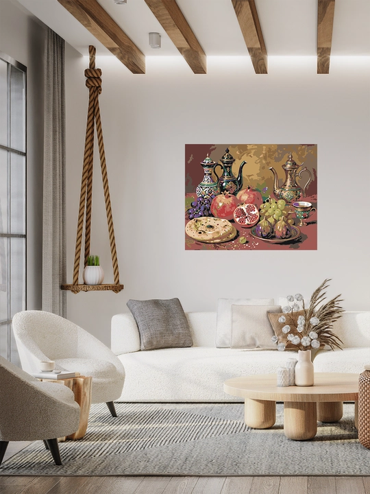 Raqamlar bo'yicha rasm chizish ARTERY "Oʻzbekiston", 40×50 sm, holstga bo'yaladigan rasm