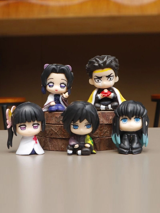 Chibi Demon Slayer kollektsion figurkalar – sevimli anime qahramonlari to‘liq to‘plami