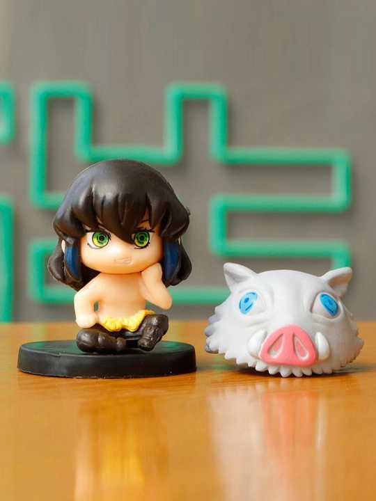 Chibi Demon Slayer kollektsion figurkalar – sevimli anime qahramonlari to‘liq to‘plami