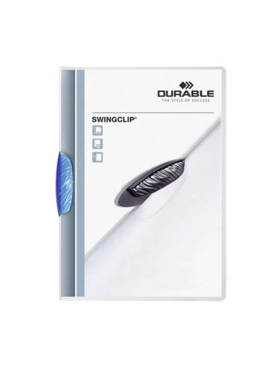A4 formatdagi qisqichli papka "Durable" SWINGCLIP, 30 varaq