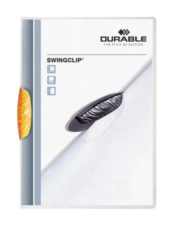A4 formatdagi qisqichli papka "Durable" SWINGCLIP, 30 varaq