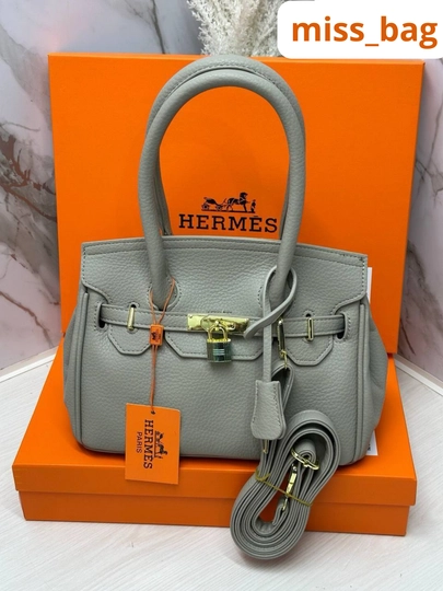 Женская сумка в стиле бренда HERMES (+ коробка и документы) — MISSBAG-HERMES3R-CЕРМЕЛ-herms30