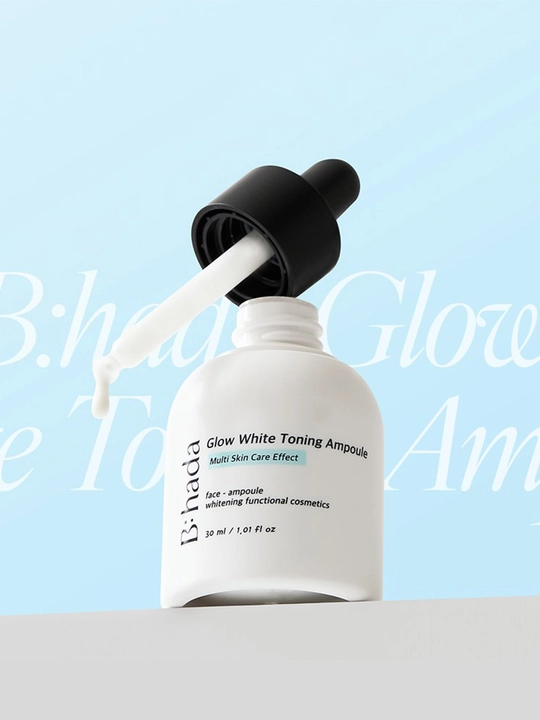 Oqartiruvchi ampula-zardob BIHADA Glow White Toning Ampoule, 30 ml
