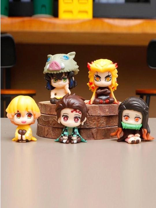 Chibi Demon Slayer kollektsion figurkalar – sevimli anime qahramonlari to‘liq to‘plami