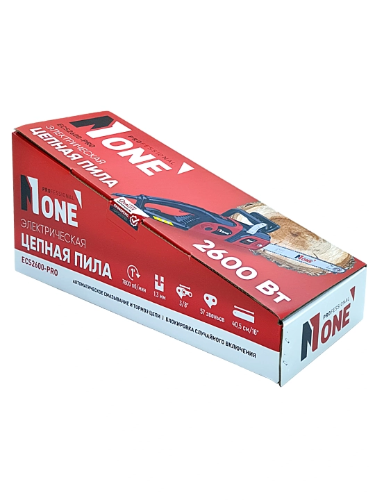 Zanjirli arra elektrli NUMBER ONE ECS2600-PRO, 2600 Vt, shina 16"/405 mm