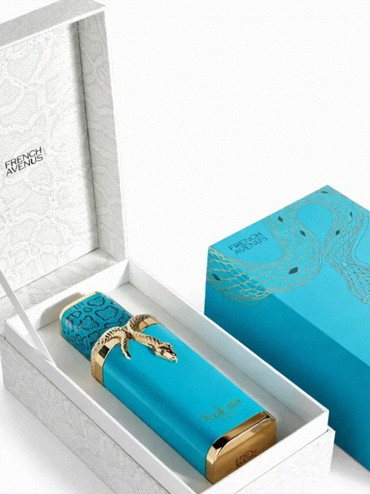 Parfyumlangan suv French Avenue Vulcan Feu 100ml, erkaklar va ayollar uchun, mevali‑tropik
