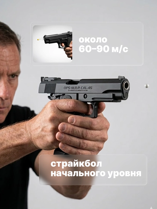 Игрушечный пистолет с пульками, 6 мм, пружинный металлический – разные модели коллекция
