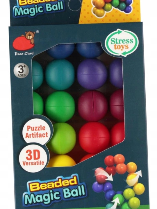Beaded Magic Ball antistress boshqotirma, 3D transformatsiyalanuvchi shar