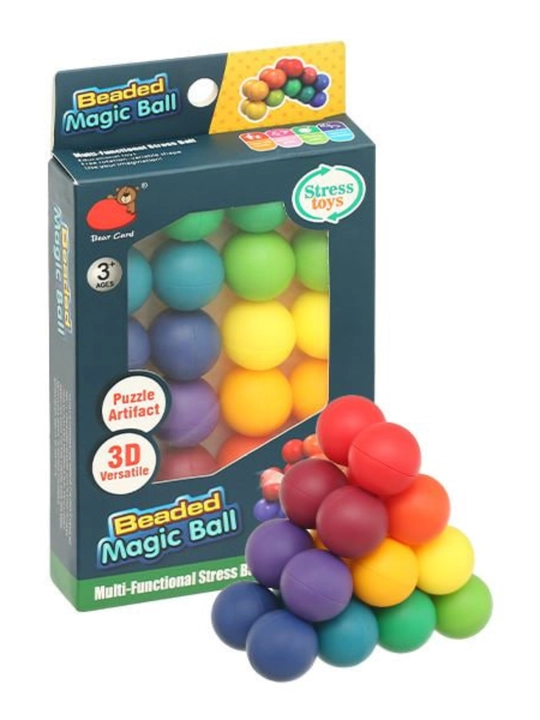 Beaded Magic Ball antistress boshqotirma, 3D transformatsiyalanuvchi shar