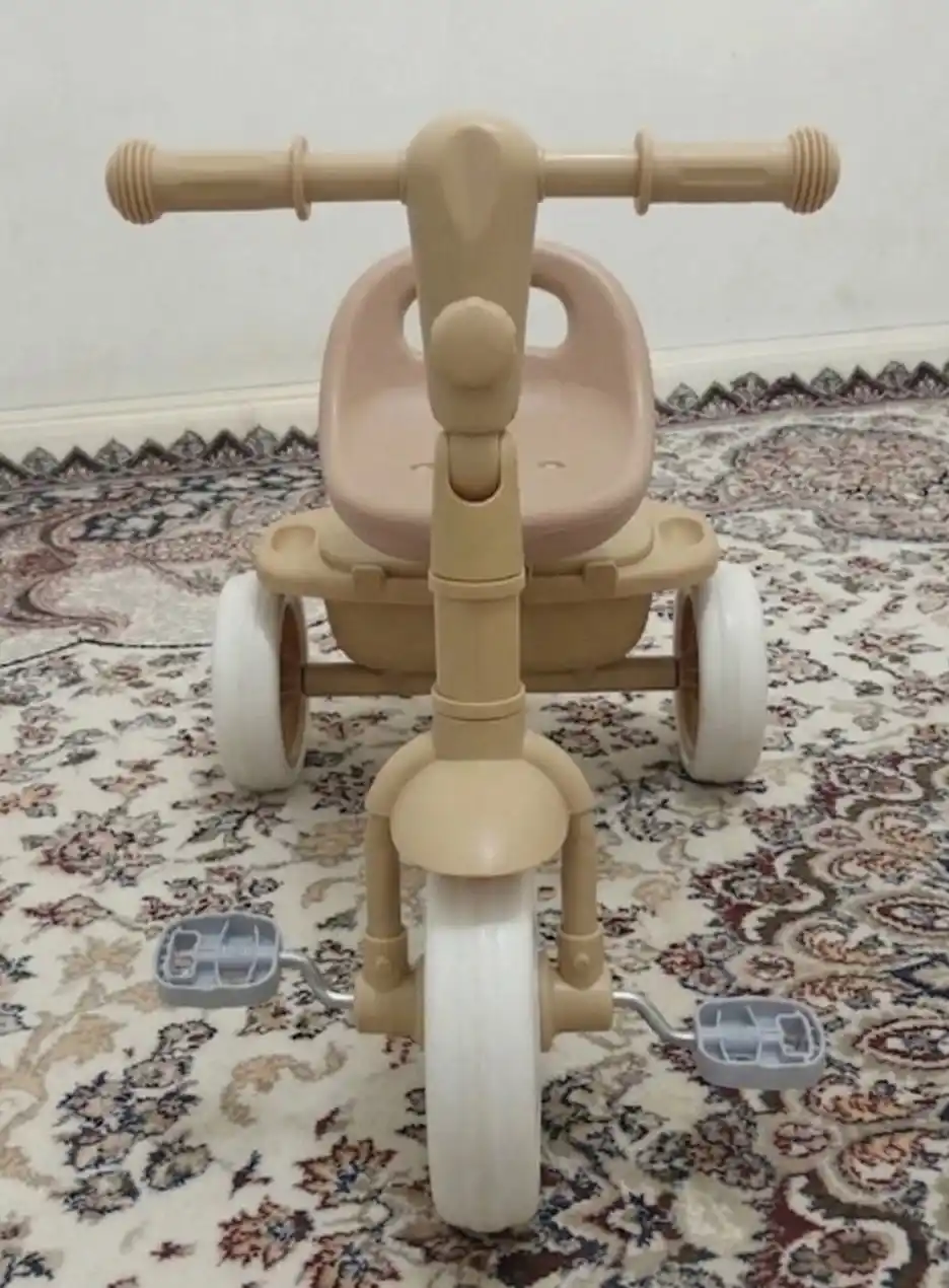 Bolalar velosipedi uch g‘ildirakli, savatli velosiped, o‘suvchi velosiped, velik