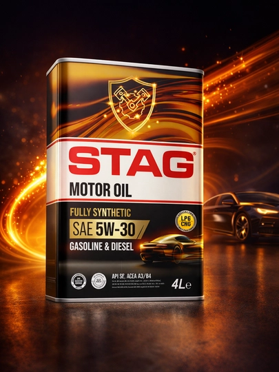 Моторное масло STAG, синтетическое, 4л, 0W-20 / 5W-30 / 5W-40 / 10W-40 — STAGAS-STAGOIL-oi10/40
