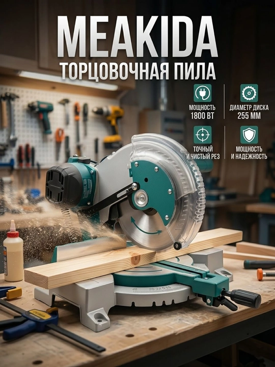 Torsovka arrasi - MEAKIDA - 1800VATT - 255MMx25.4MM - 