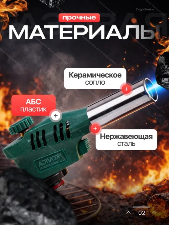 Professional gazli gorelka, gaz qo'shimchasi, gaz baloni uchun qo'shimcha