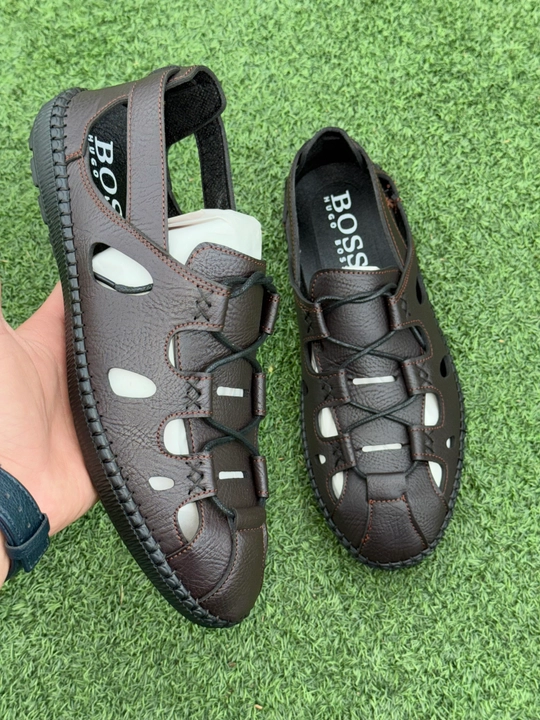 Erkaklar yozgi oyoq kiyimi - nafas oluvchi sandal, yengil va qulay, 40–44