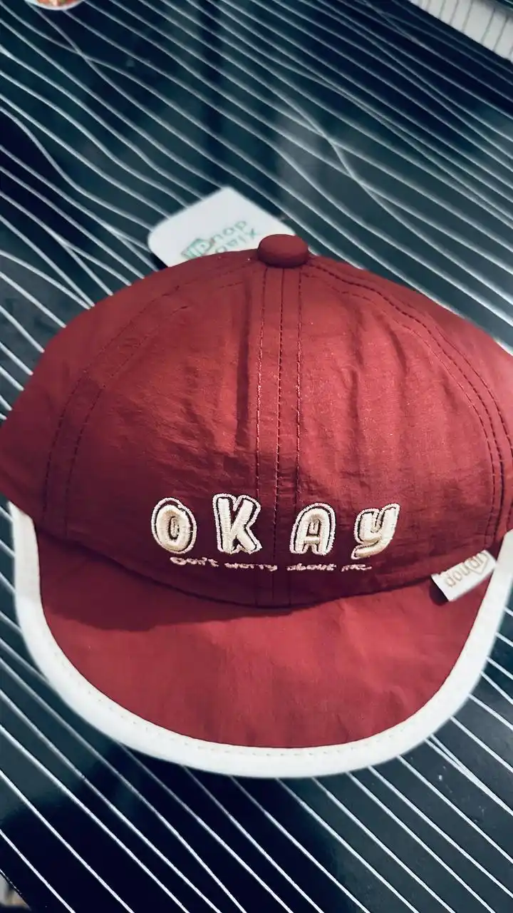 Детская кепка BEINAXI модель Okay летняя хлопок защита от солнца 6-24 месяца