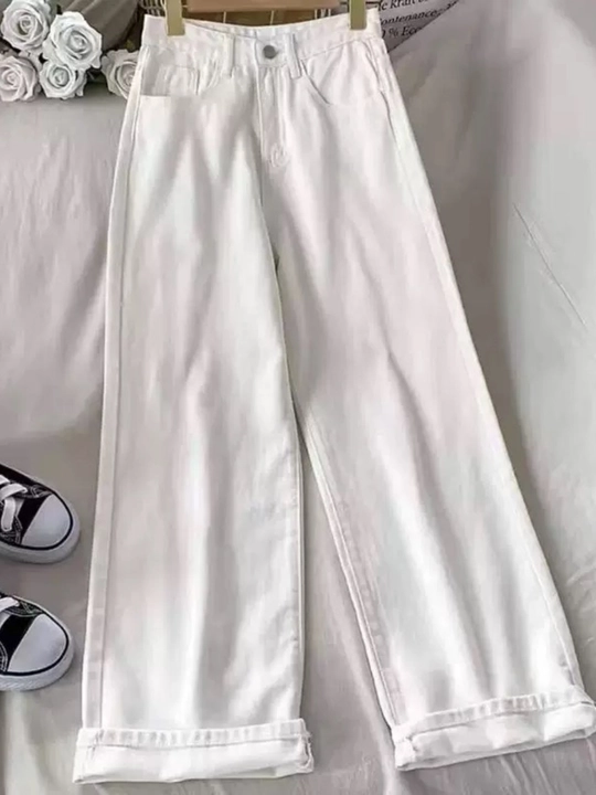 Ayollar jinsi shimlari, keng oversize jinsi shimlar, bo‘yi 173 sm gacha