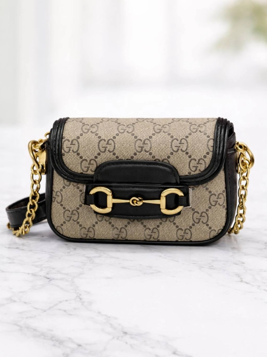 Gucci ayollar mini sumkasi, yelka orqali taqiladigan, kundalik kross bodi
