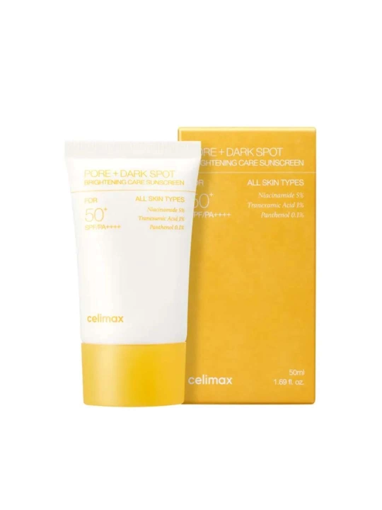Celimax Pore+Dark Spot Sunscreen SPF50+ yorug‘lashtiruvchi va quyoshdan himoyalovchi krem - 